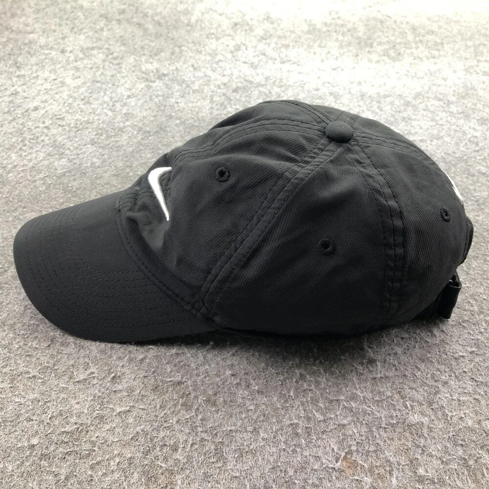 Nike Hat Cap Strap Back Mens One Size Black LEGACY91 Dri-FIT Swoosh Baseball